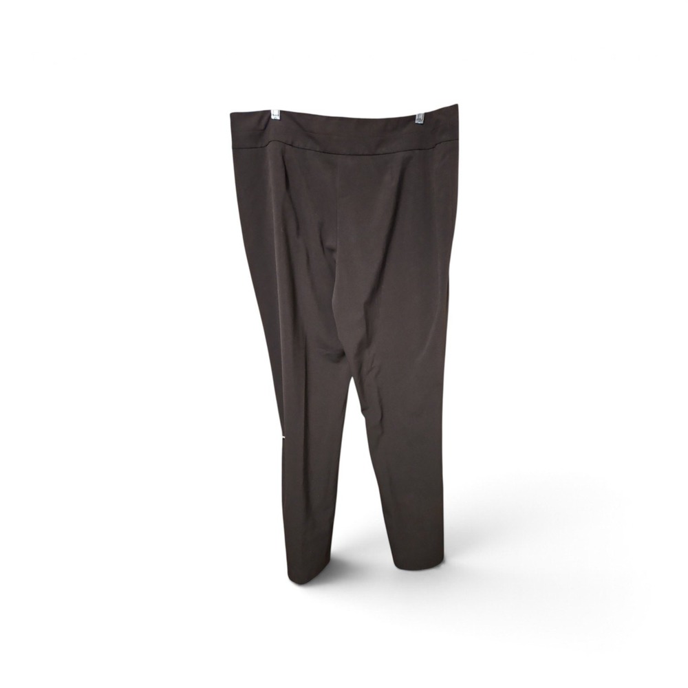 Briggs New York Womens Black Straight Leg Dress Pants Plus Size Trousers 0572